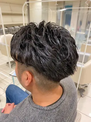 パーマ メンズ メンズパーマ 副店長ユウタのヘアスタイル