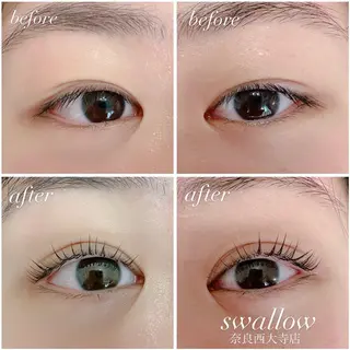 マツエク・マツパ swallow 奈良西大寺店のマツエク・マツパデザイン