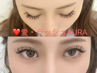マツエク・マツパ ゆり愛❤️ラツシユ AURAのマツエク・マツパデザイン