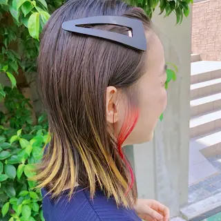 ミディアム カラー ヘアアレンジ MASANA 🎱ディレクターのヘアスタイル