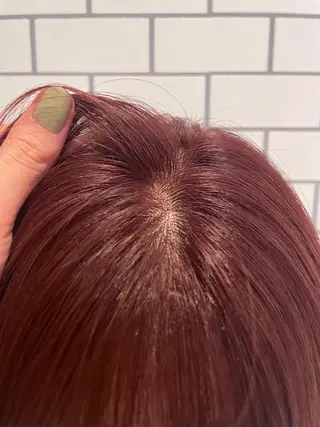 ミディアム カラー もりしま あやかのヘアスタイル