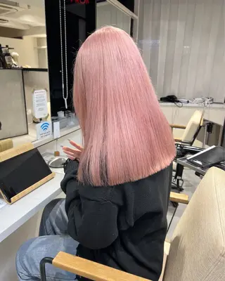 ミディアム カラー ai 梅田/暖色カラーのヘアスタイル