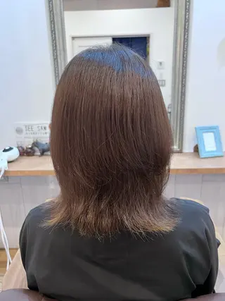 ミディアム カラー 🐰ハイトーンカラー 畠山 渡🐰のヘアスタイル