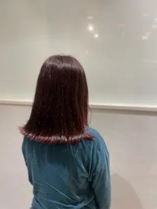 ミディアム ボブ/艶髪 soleilrukaのヘアスタイル