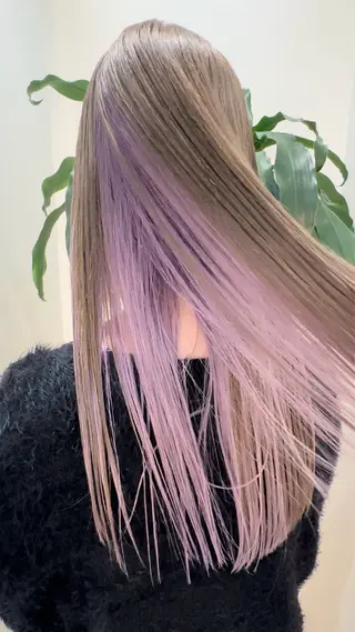 セミロング カラー 🦋レイヤーカット ミドリカワ🦋のヘアスタイル