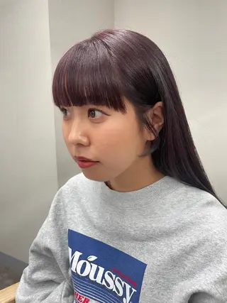 ロング レイヤーカット 韓国ヘアayameのヘアスタイル
