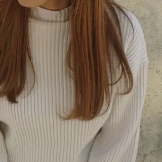 ロング カラー パーマ ヘアアレンジ かわい ゆうな 髪質改善/縮毛矯正のヘアスタイル