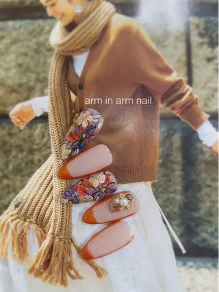 ネイル arm in arm ︎✿Yamamotoのマツエク・マツパデザイン