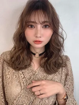 セミロング saho .のヘアスタイル