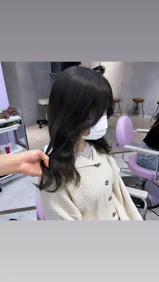 ミディアム 縮毛矯正・髪質改善 特化 出納 直起のヘアスタイル