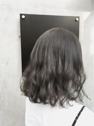 ミディアム カラー パーマ ✨髪質改善縮毛矯正✨ 宇田川修平のヘアスタイル