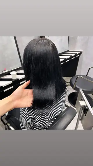 ミディアム 縮毛矯正・髪質改善 特化 出納 直起のヘアスタイル