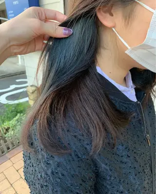 ロング カラー apica/ 菊地さら紗のヘアスタイル