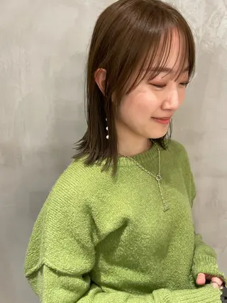 ミディアム カラー kaito /都立大学herのヘアスタイル