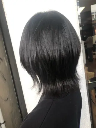 ミディアム ダブルスキルエクステ /羽エクステ白石宇由のヘアスタイル