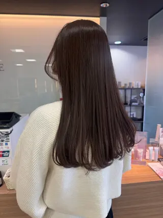ロング ダブルカラーベージュ カラー/tuburaのヘアスタイル