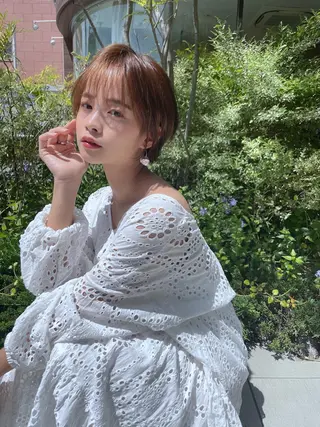 ショート カラー ✨レイヤーお任せ✨ 林有里子のヘアスタイル