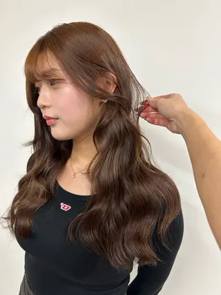 ロング カラー 大阪梅田/ イマムラミヅキのヘアスタイル