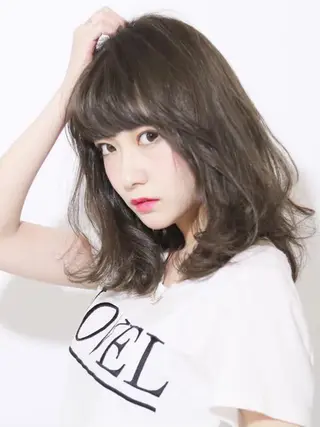 ミディアム 髪質改善カラー🫧＆ レイヤー🕊古川のヘアスタイル