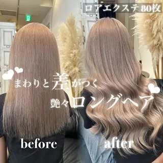 ロング カラー ANKH CROSS 🦋mako🦋のヘアスタイル