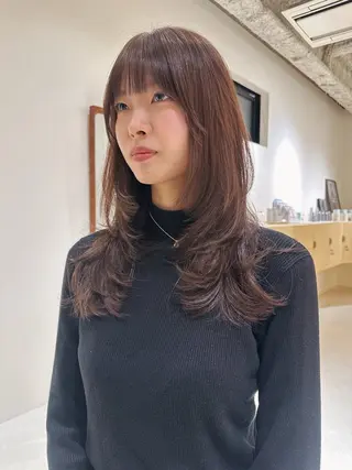 ロング 小木曽 新大のヘアスタイル