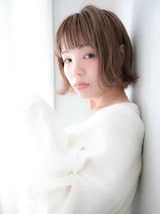 ショート カラー レイヤーカット✂️ 横浜No1♡下鳥翔子のヘアスタイル