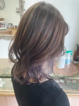 カラー Joliefille 高石店　かすみのヘアスタイル