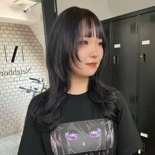ロング うる艶🫧寒色カラー 💜🦋🫧ミズキのヘアスタイル