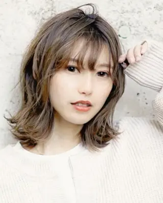 ミディアム 🎀縮毛矯正/カラー モデル募集ハルナ🎀のヘアスタイル
