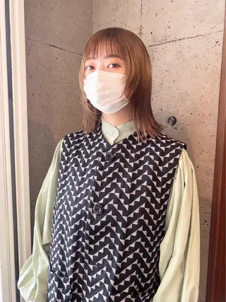 ミディアム mayu ○のヘアスタイル