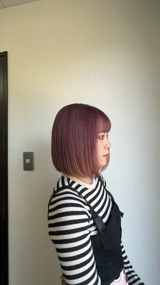 ショート カラー ルプラボウ 永友愛梨 /韓国/ダメージレスのヘアスタイル