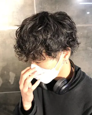 パーマ ヘアアレンジ メンズ メンズ特化✂️栗原 侑也のヘアスタイル