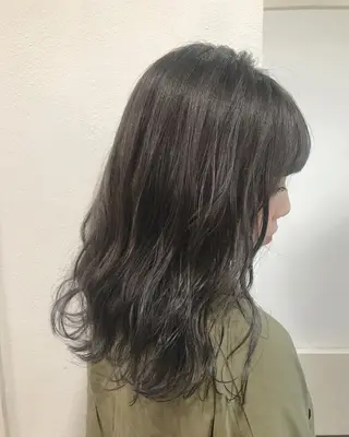 ミディアム カラー ヘアアレンジ GiseL天神カラー 髪質改善/ブリーチのヘアスタイル