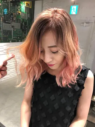 ミディアム カラー welring hair salonのヘアスタイル