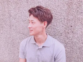 ショート カラー パーマ ヘアアレンジ メンズ ちこ .のヘアスタイル