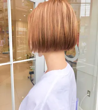 ミディアム カラー ウルフカット ハッシュカット/七海のヘアスタイル