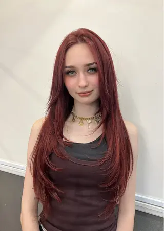 ロング 吉村 憂々のヘアスタイル