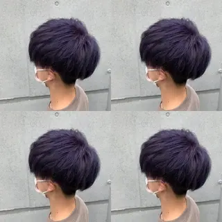 ショート カラー メンズ ✨縮毛矯正✖︎顔周り レイヤー✨ナカムラのヘアスタイル