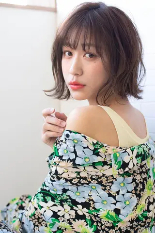 ミディアム カラー パーマ 🎊LUZ🎊_公 式_🩵髪質改善🩵のヘアスタイル