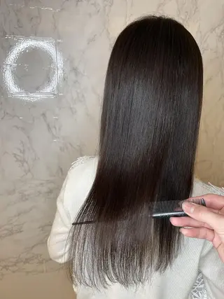 ロング 髪質改善・縮毛矯正 濱　泰賀のヘアスタイル