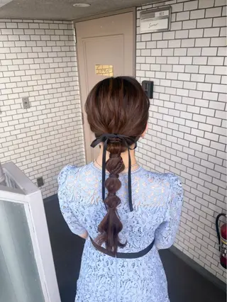 ヘアアレンジ 垢抜けヘアメイク🫧 JURI🪽のヘアスタイル