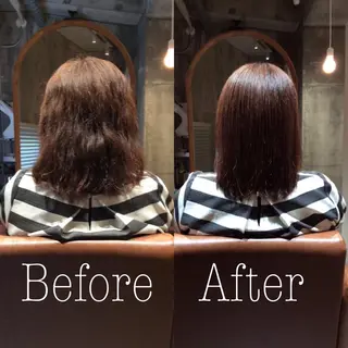 ミディアム Holidays sharesaronのヘアスタイル
