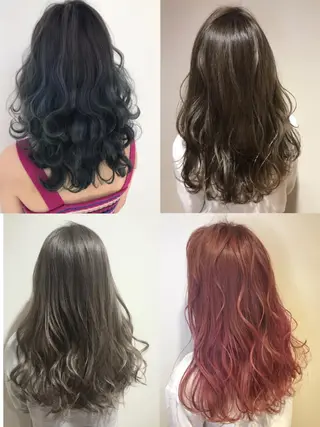 ミディアム カラー パーマ ヘアアレンジ カラー/髪質改善スペ シャリスト宮本 伸一のヘアスタイル