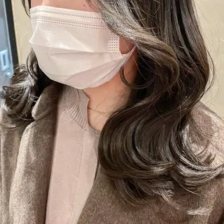 セミロング 顔周りカット・相談 レイヤーも◎しずくのヘアスタイル