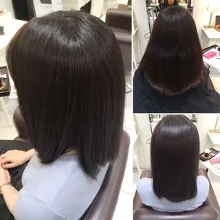 ミディアム カラー 髪質改善/ 艶髪カラー/益田直幸のヘアスタイル
