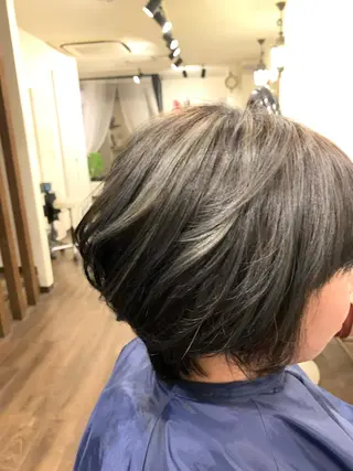 ショート カラー 透明感カラー/ブリー チ無し/瀧田恭平のヘアスタイル