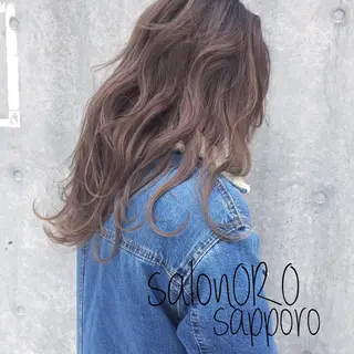 ロング カラー 池田 真由美のヘアスタイル