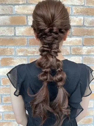 ロング LucksiMie ginza 明松のヘアスタイル