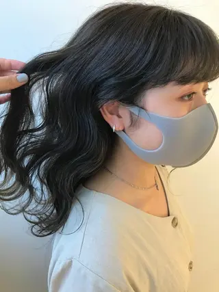 ロング カラー nono/パーマ /顔まわりカット🐈のヘアスタイル