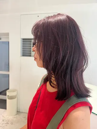 セミロング Louwe 小島のヘアスタイル